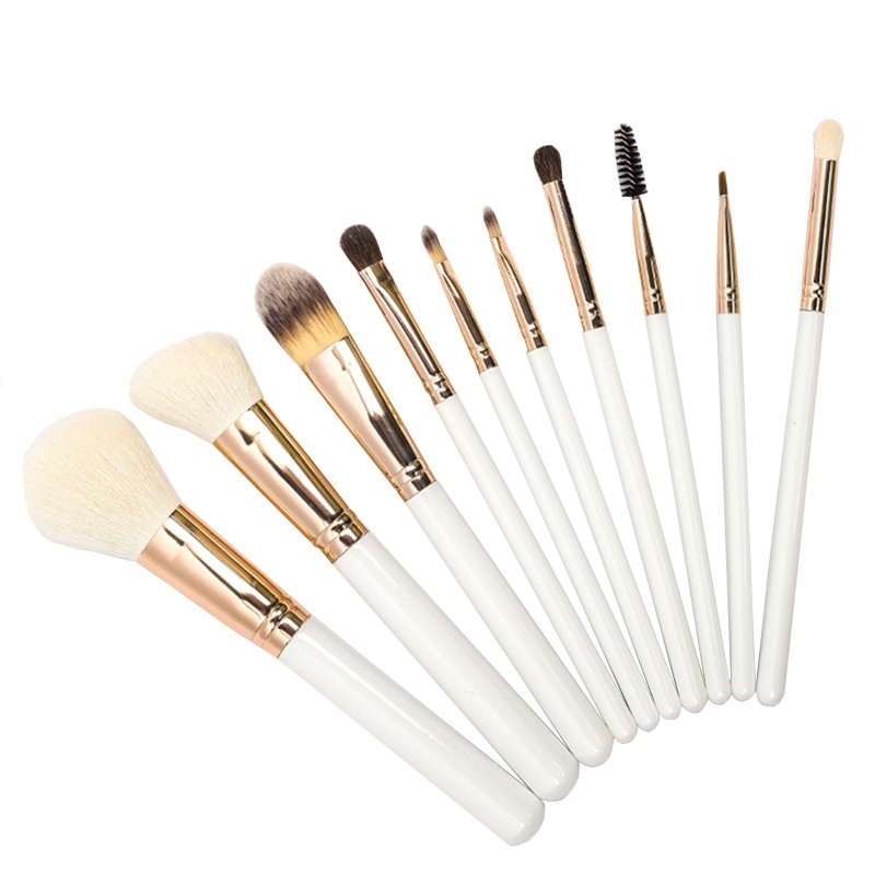 natural makeup brush set lip gloss brush tube make up brush real hair